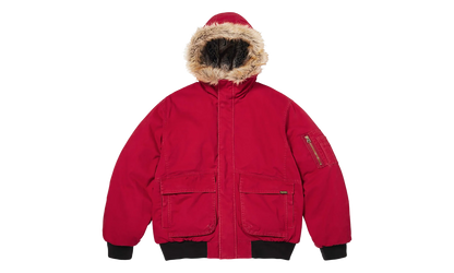 Reversible Faux Fur Hooded Work Jacket "SS26 - Red" SU27010