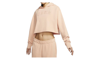 Sportswear Washed Pullover Hoodie WMNS "Light Pink" CJ4110 287