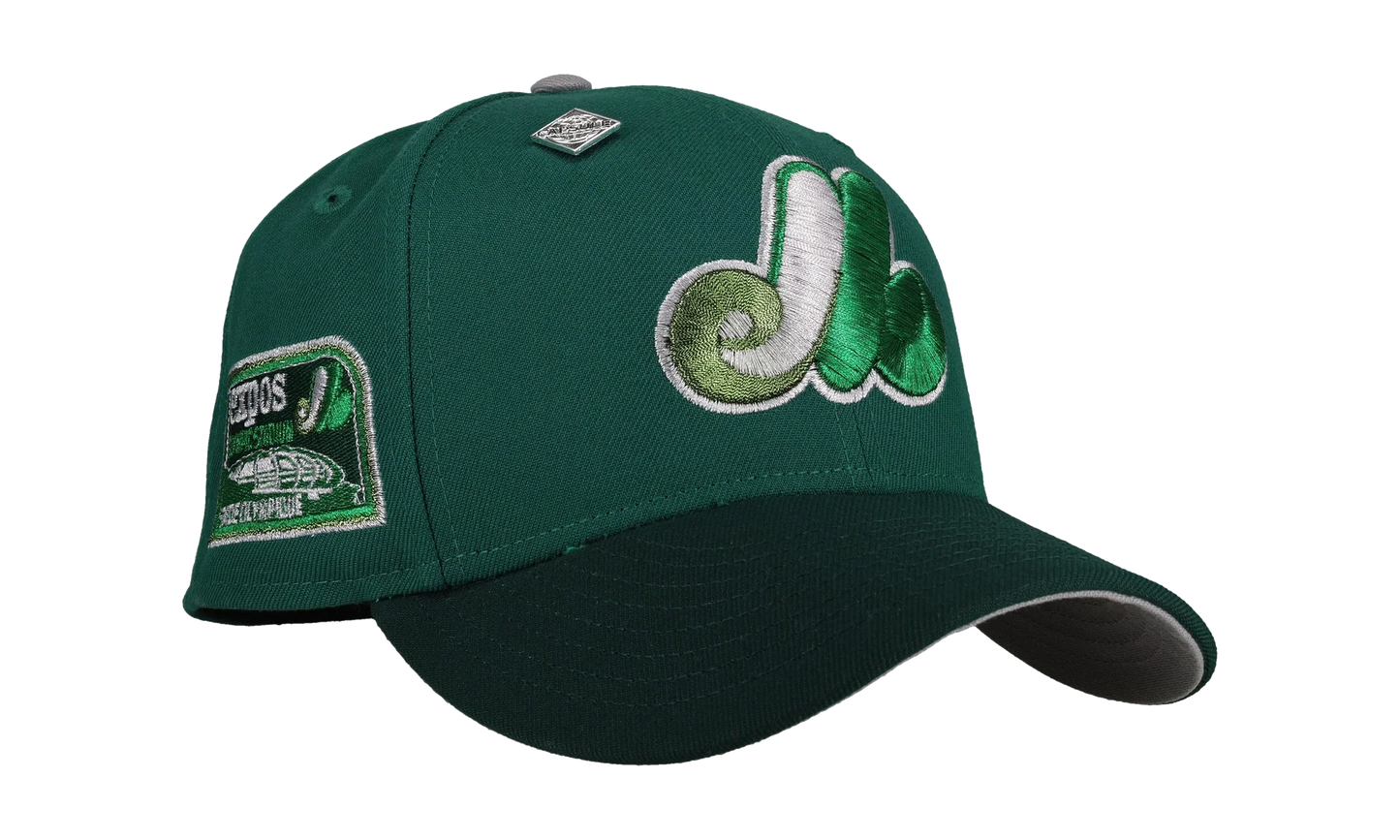 59FIFTY Montreal Expos Olympic Stadium Metallic Fitted Hat "Green" NE418