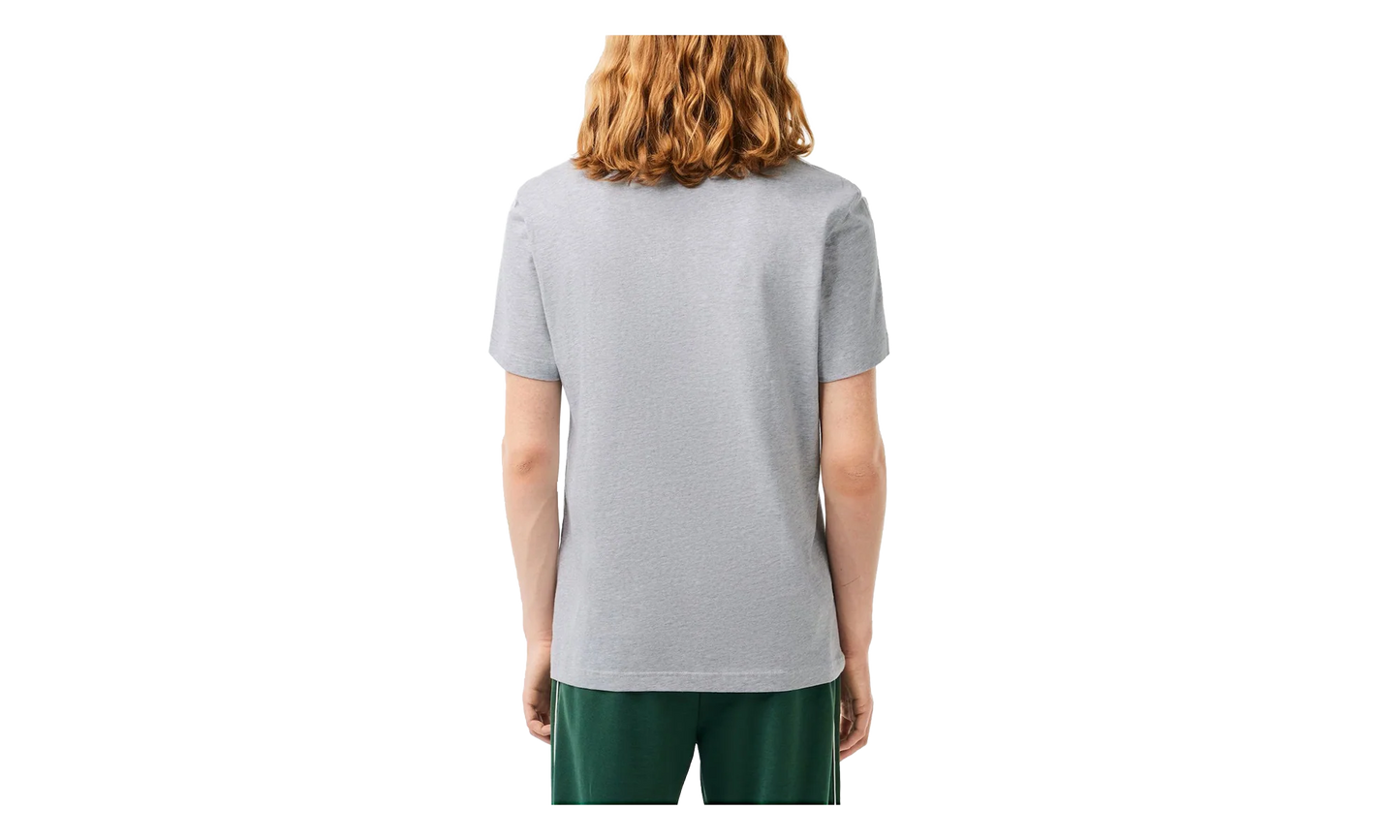 Cotton Jersey Signature Print T-Shirt "Grey Chine" TH1285 CCA