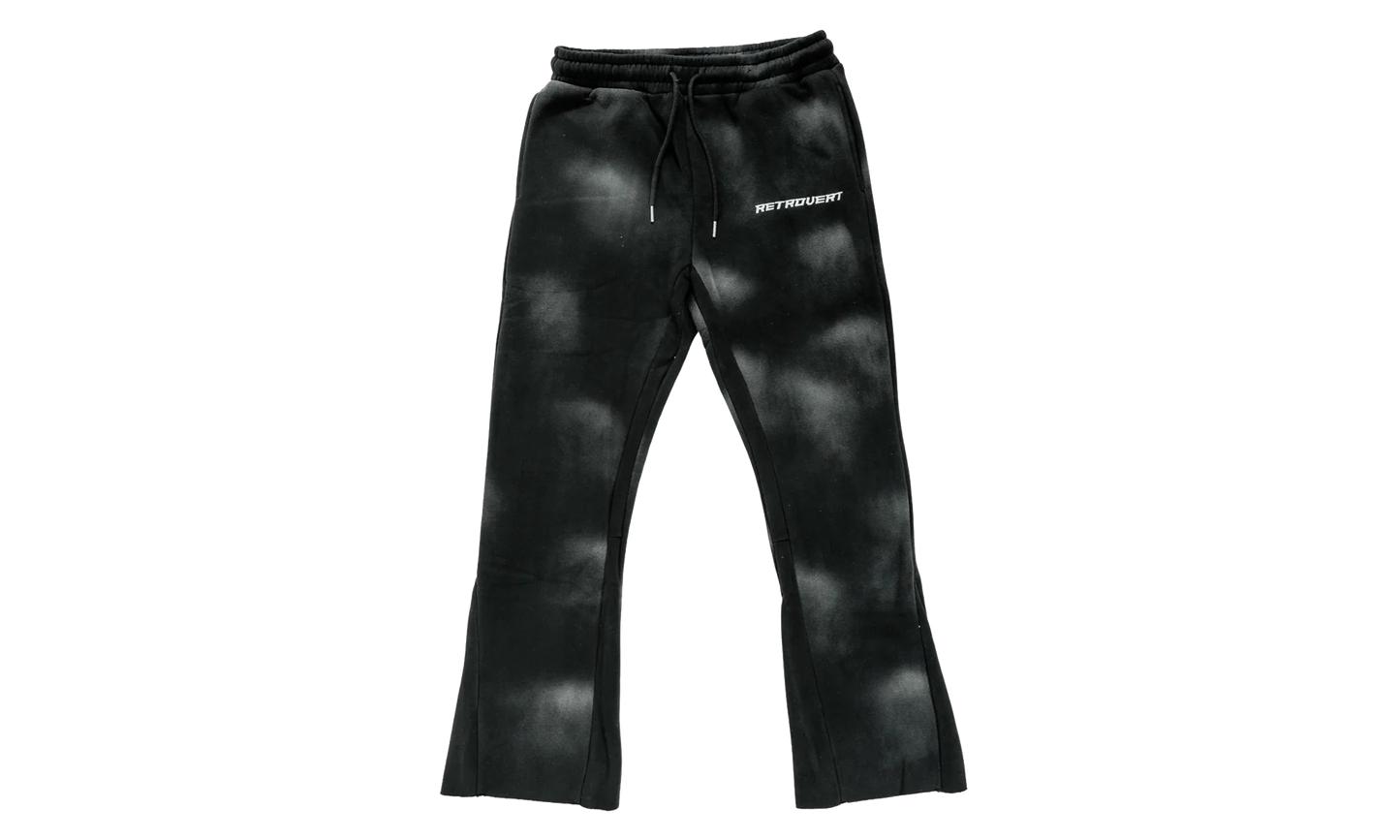 Prefall Flare Sweatpants "Black Washed" RET004