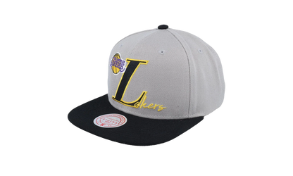 NBA Top Letter Snapback Cap "Los Angeles Lakers - Grey" HHSS6582 LALYYPPPGREY