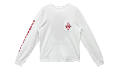 Red Dagger Long Sleeve T-Shirt "White" CHRM0738