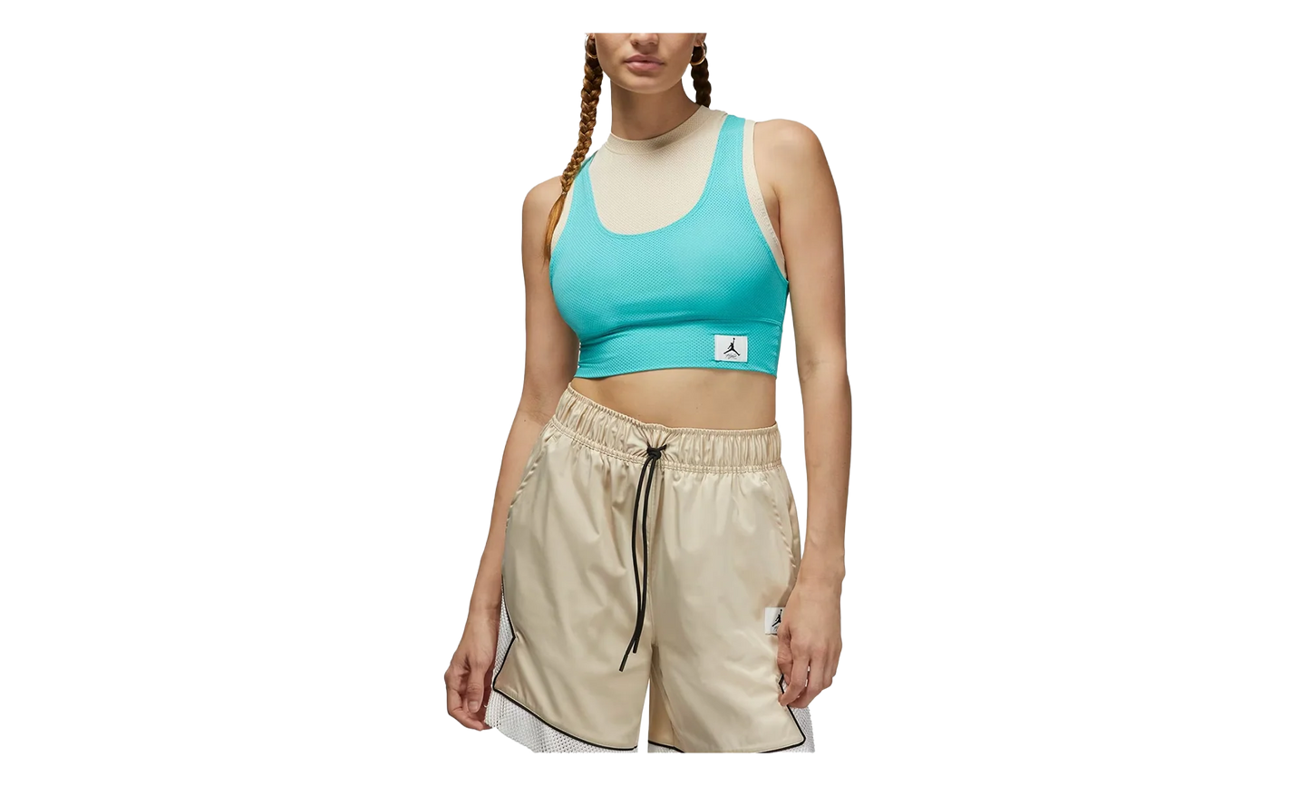 Air Jordan Essentials Crop Top WMNS "Sandrift / Washed Teal" DN0602 126