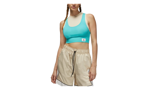 Air Jordan Essentials Crop Top WMNS "Sandrift / Washed Teal" DN0602 126