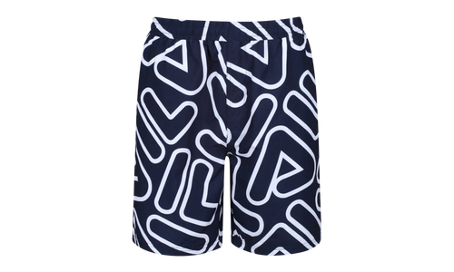 YASH Outline All Over Print Swim Short "Peacoat / White" LM015913 410