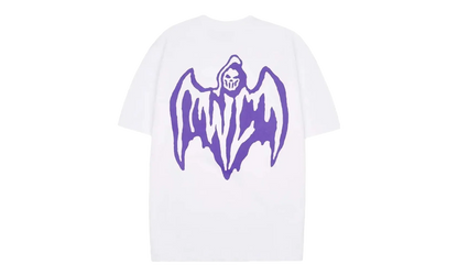 Bat Logo Tee "White / Purple" OSTG WARWARR L77N
