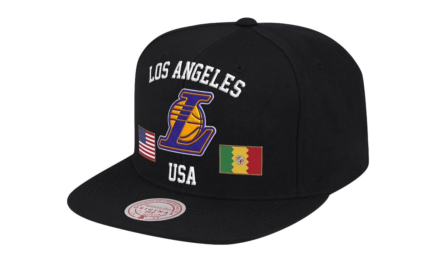 NBA Los Angeles Lakers USA City Pride Snapback Hat "Black" 6HSSSH20055 LALBLCK
