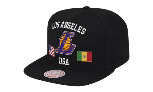 NBA Los Angeles Lakers USA City Pride Snapback Hat "Black" 6HSSSH20055 LALBLCK