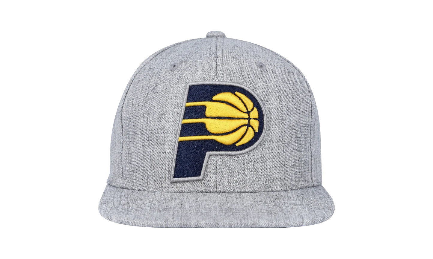 NBA Team Heather 2.0 Snapback Cap "Indiana Pacers - Grey Heather" HHSS3272 IPAYYPPPGYHT