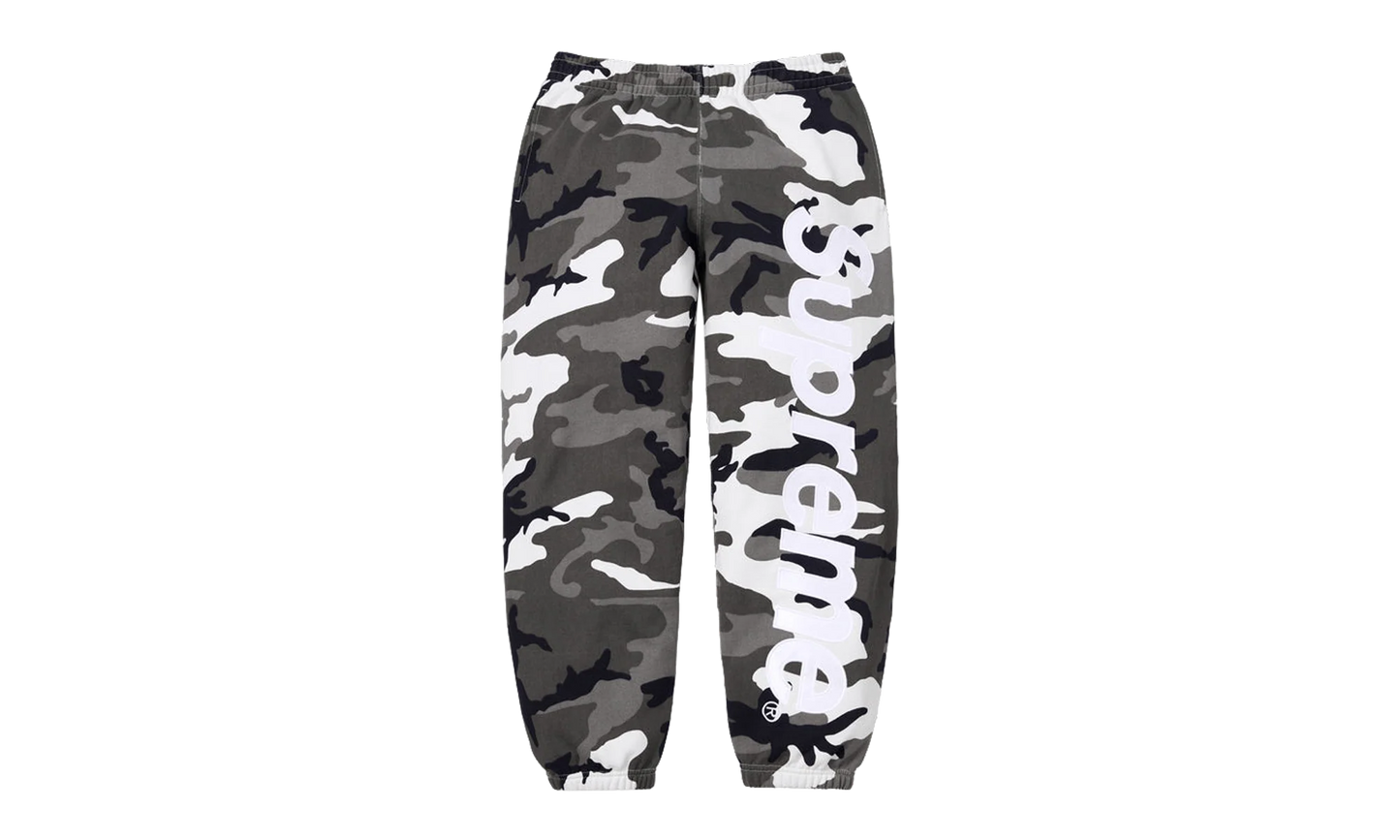 Satin Appliqué Sweatpant "SS26 - Snow Camo" SU27517