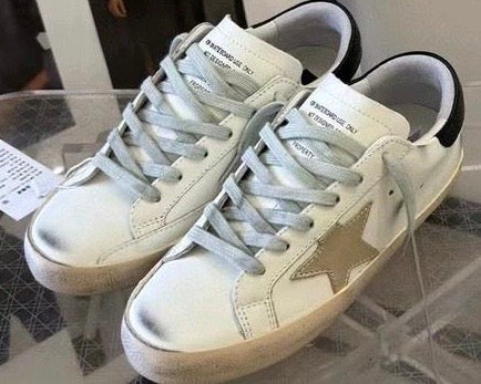 Superstar Low Top Trainers Wht/Blue Star
