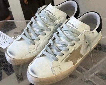 Superstar Low Top Trainers Wht/Blue Star