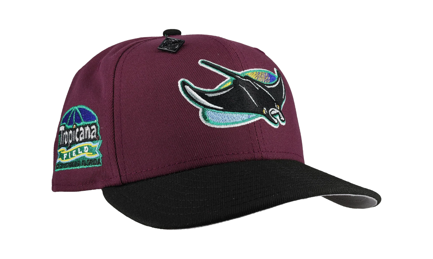 59FIFTY Tampa Bay Rays Tropicana Field Fitted Hat "Plum / Black" NE391