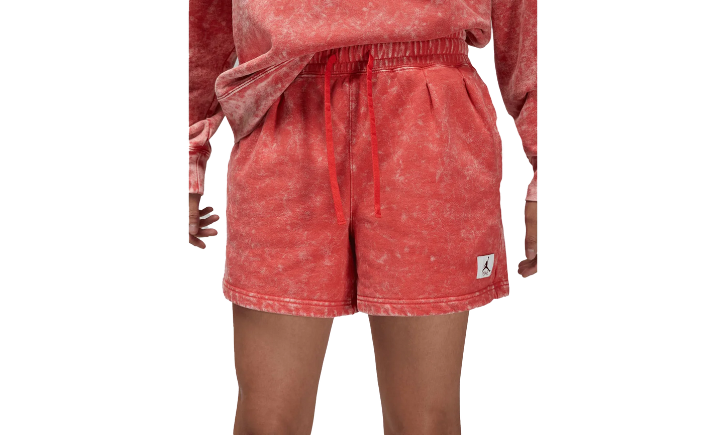 Jordan Washed Fleece Shorts WMNS "Red" DQ4613 605