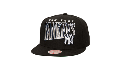 MLB Line Work Snapback Cap "New York Yankees - Black" HS8527 NYYBLCK