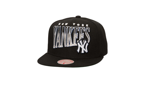 MLB Line Work Snapback Cap "New York Yankees - Black" HS8527 NYYBLCK