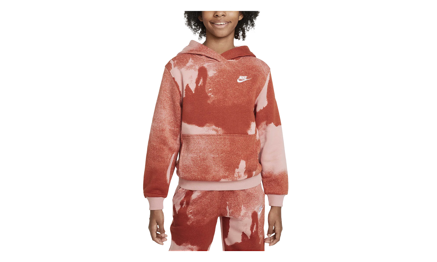 Sportswear Club Fleece Graphic Hoodie GS "Red Stardust" FD3170 618