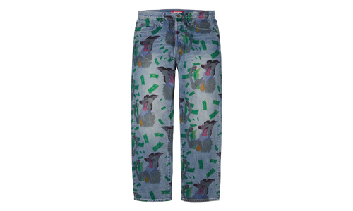 All Dogs Go To Heaven Loose Fit Jean "FW25 - Washed Indigo" SU26919