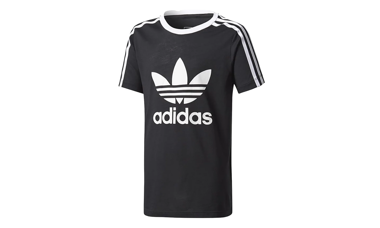 3 Stripes Tee GS "Black / White" BQ3945