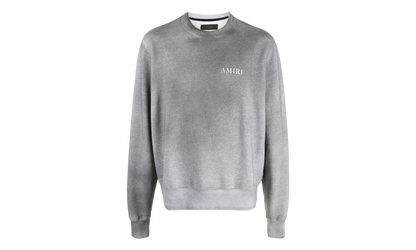 Aged Puff Logo Crewneck Sweatshirt "Grey" AW22MJL052 030