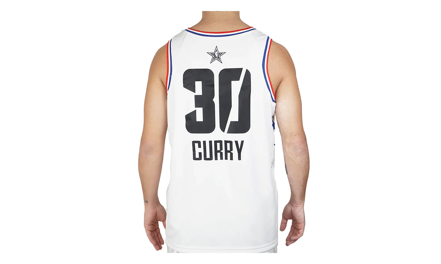 Air Jordan NBA GSW Curry All-Star Edition Swingman Jersey "White" BV3574 101