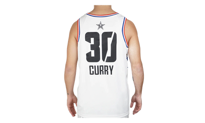 Air Jordan NBA GSW Curry All-Star Edition Swingman Jersey "White" BV3574 101