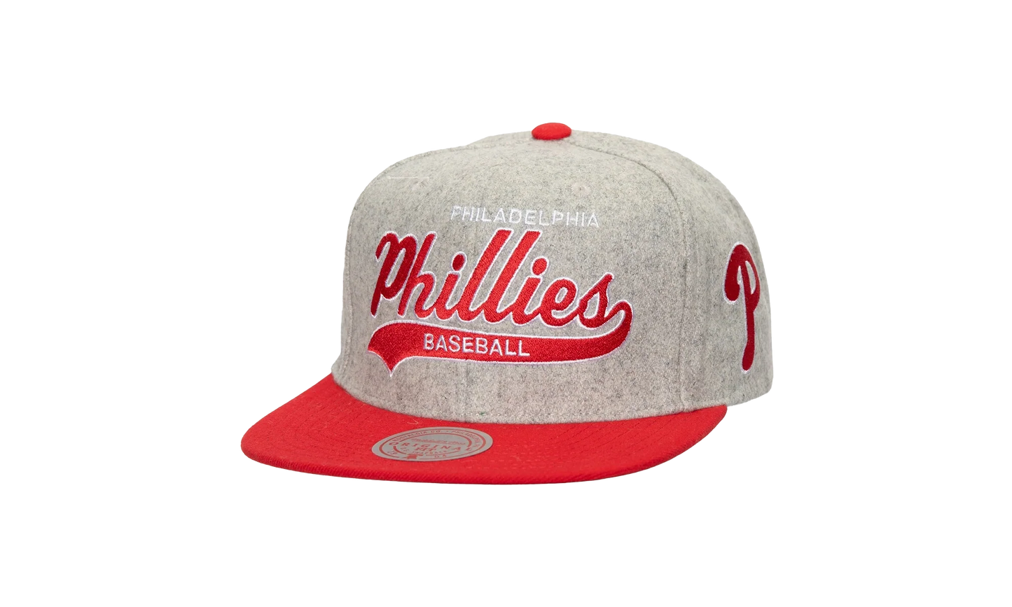MLB Tailsweep 2.0 Melton Snapback Cap "Philadelphia Phillies - Grey" HHSS7435 PPHYYPPPGREY