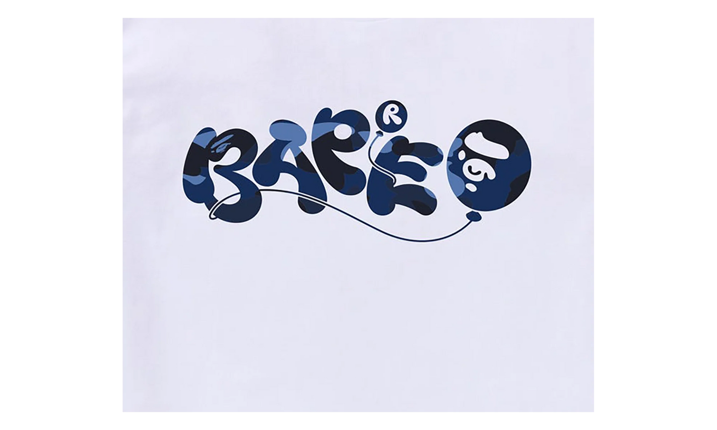 Color Camo Balloon Tee "White / Navy" 1L80 110 020 WHT