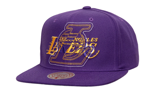 NBA Double Up Snapback Cap "Los Angeles Lakers - Purple" HS9643 LALPURP