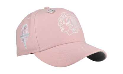 59FIFTY Chicago Black Hawks 75th Anniversary Fitted Hat "Pink Glow In The Dark" NE449