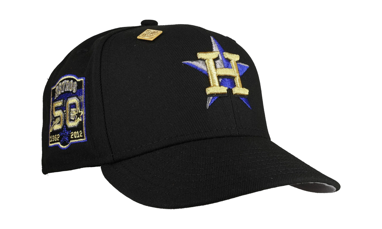 59FIFTY Houston Astros 50th Anniversary Star Fitted Hat "Black Yellow" NE414