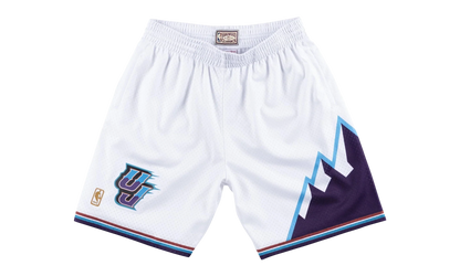 NBA Swingman Shorts "1996 Utah Jazz - White" SMSHAC19029 UJAWHIT96
