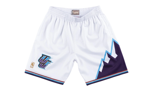 NBA Swingman Shorts "1996 Utah Jazz - White" SMSHAC19029 UJAWHIT96