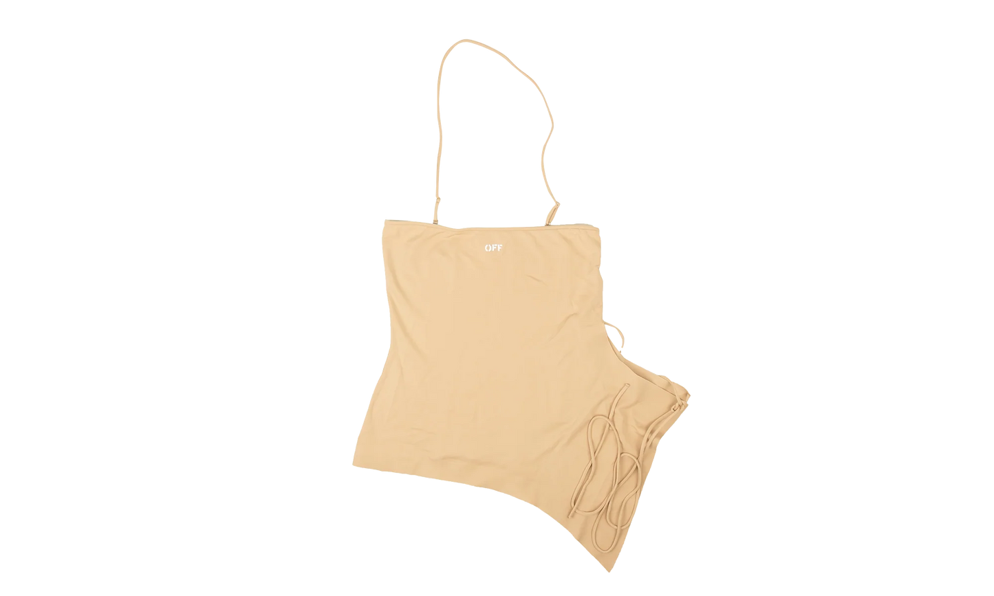Jersey Romantic Strings Top "Beige" OWAD145S21FAB0016100