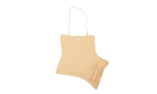 Jersey Romantic Strings Top "Beige" OWAD145S21FAB0016100