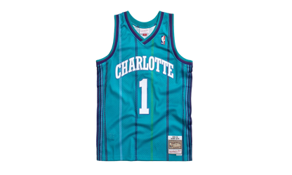 NBA Baron Davis Swingman Road Jersey "1999 Charlotte Hornets - Teal" SMJYGS18409 CHOTEAL99BDV