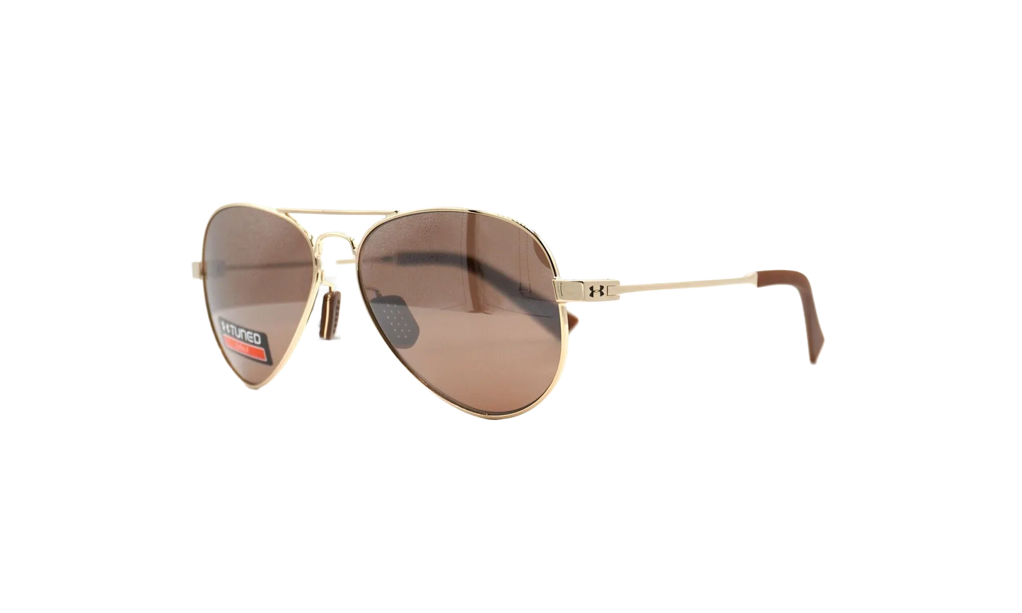 Getaway Sunglasses "Tuned Road - Gloss Gold / Dark Crystal Brown" 8650118 942024