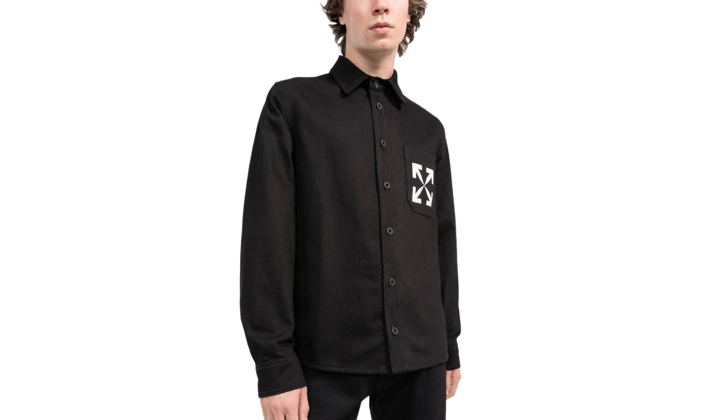Single Arrow Denim Shirt "Black" OMYD027C99DEN0021001