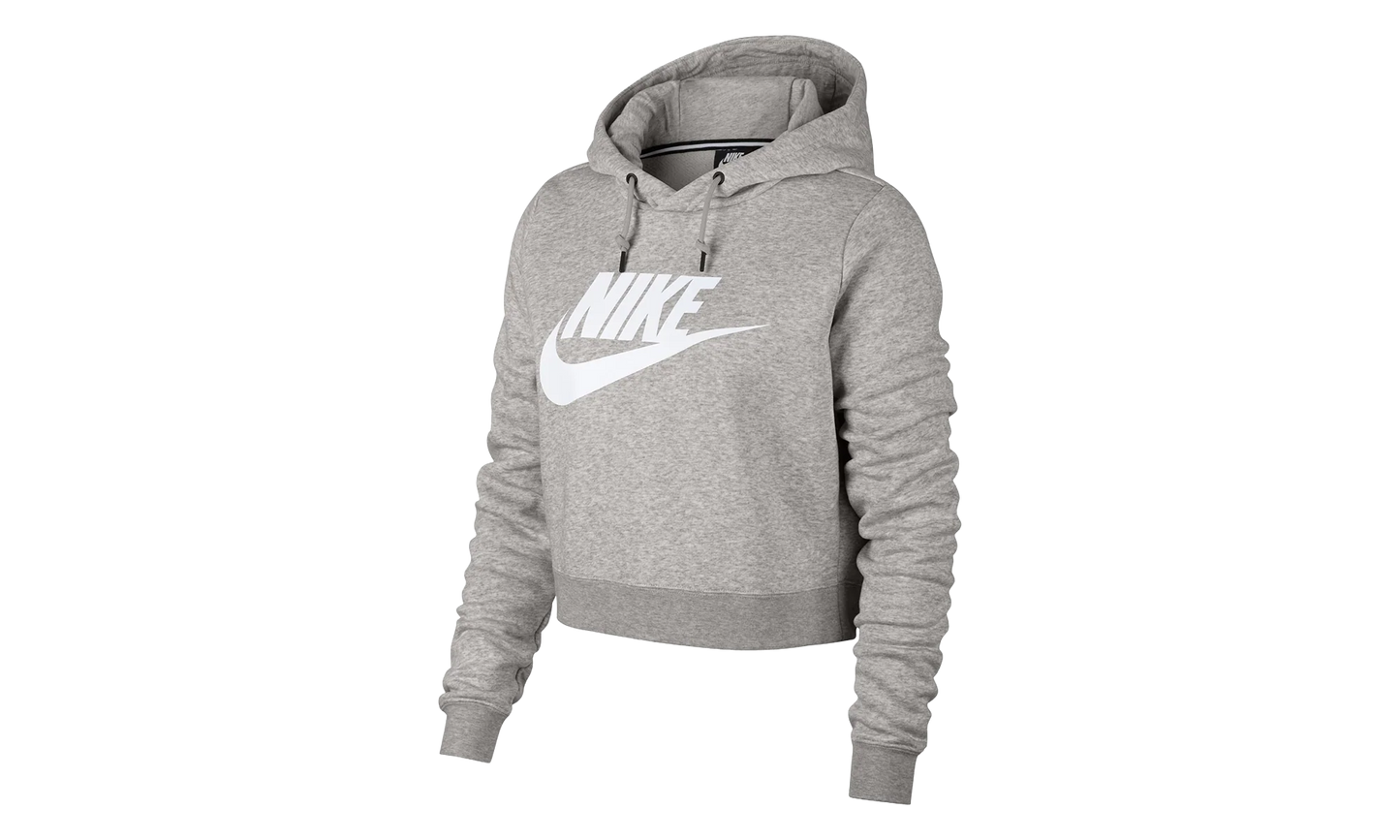 Sportswear Rally Cropped Hoodie WMNS "Grey" AQ9965 050