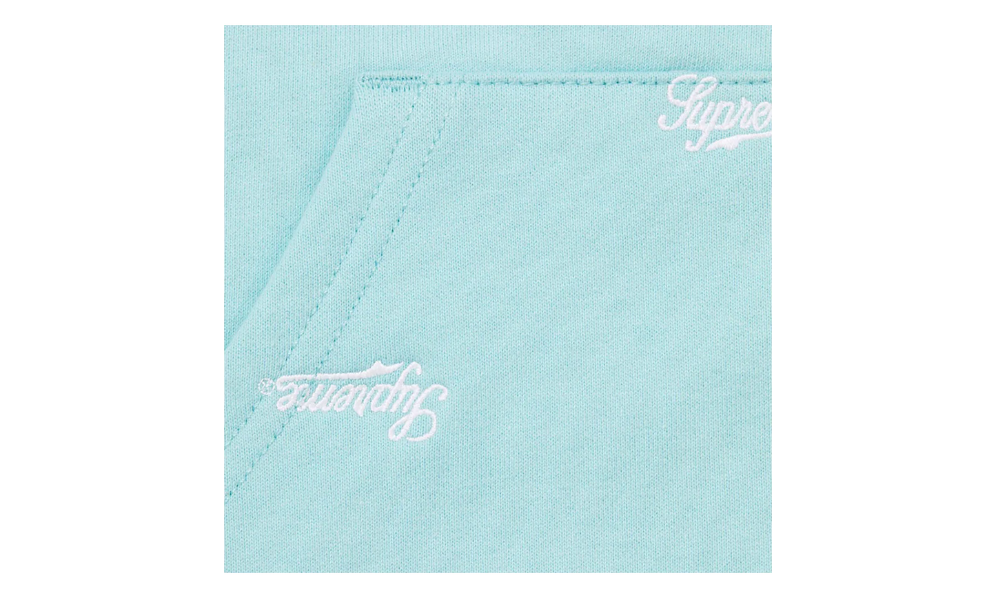 Repeat Script Zip Up Hoodie "FW25 - Aqua" SU26978