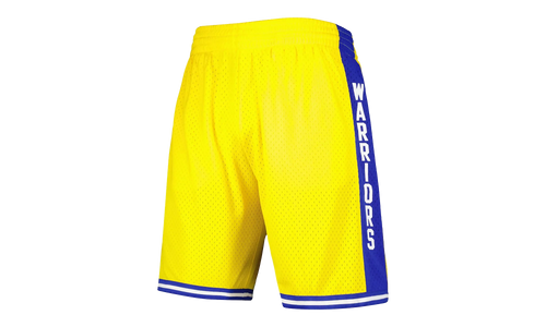 NBA Swingman Home Shorts "1974-75 Golden State Warriors - Yellow" SMSHGS18229 GSWYELL74
