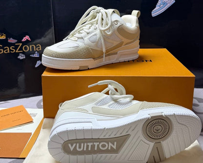 Skate Sneaker Beige White