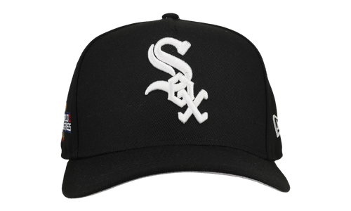 9FIFTY Chicago White Sox 2003 Team Color A Frame Snapback Hat "Black (Grey Brim)" NE471