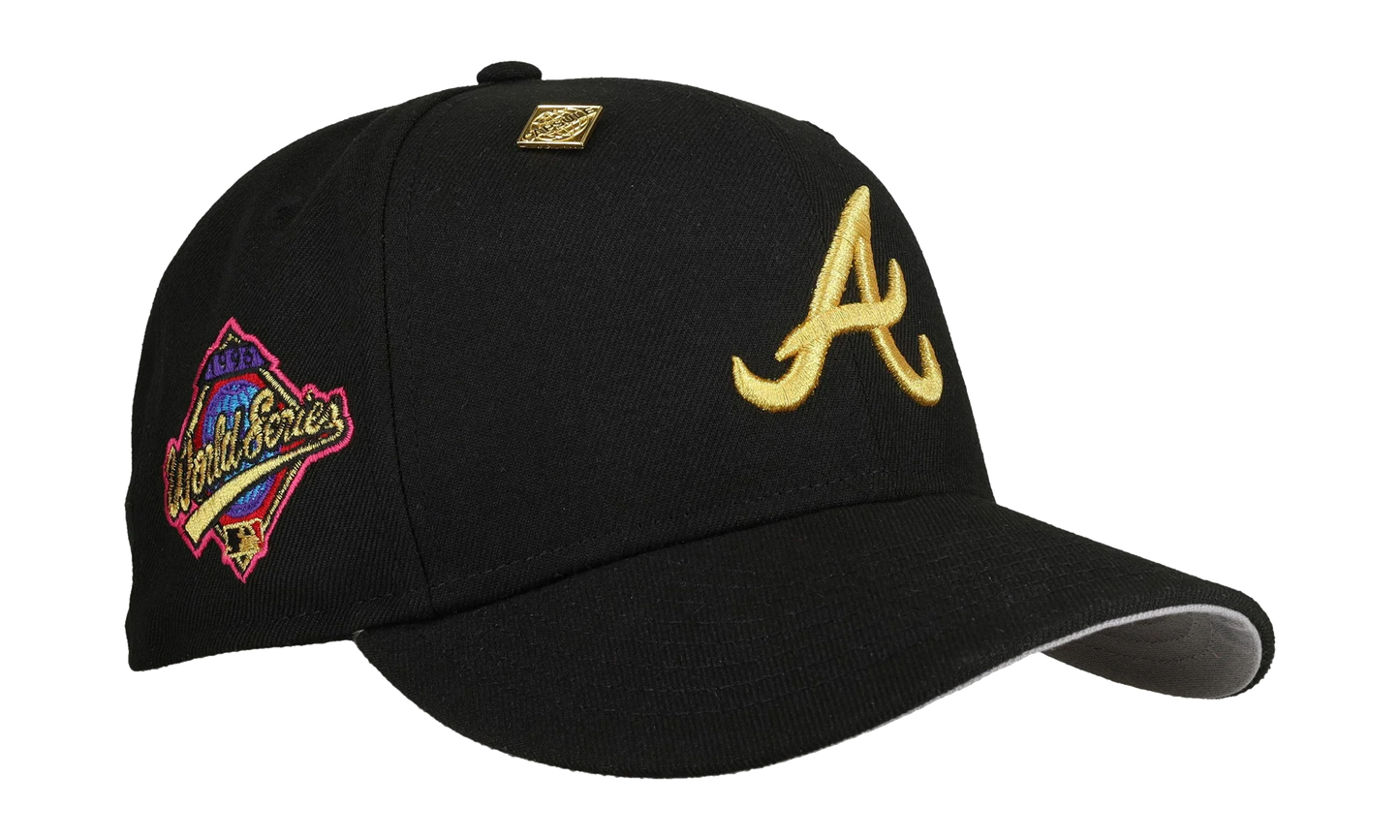 59FIFTY Atlanta Braves 1996 World Series Fitted Hat "Black / Yellow" NE455