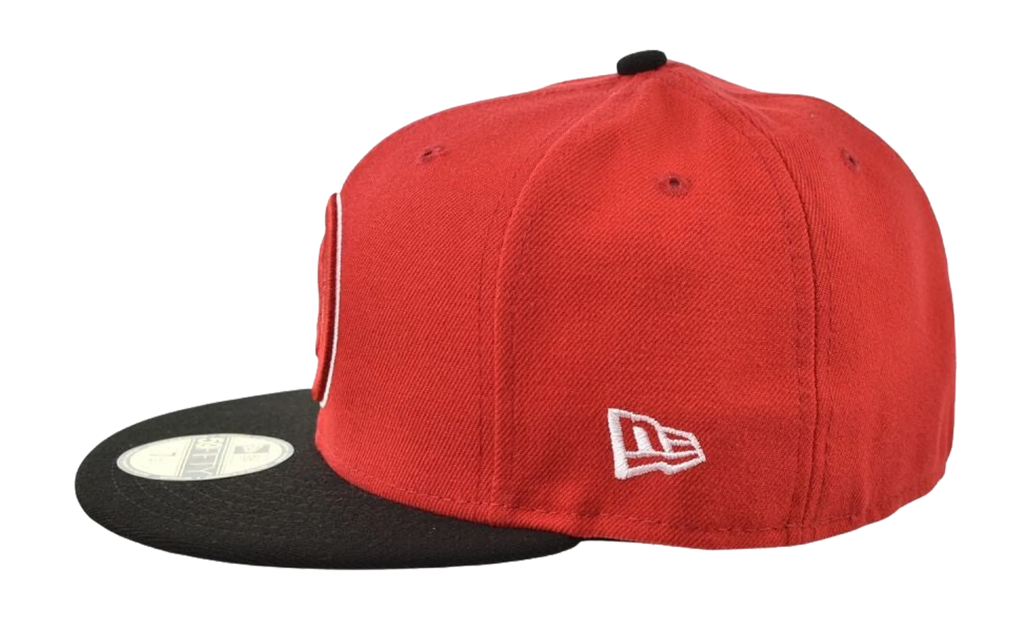 59FIFTY NBA Atlanta Hawks 2-Tone Fitted Hat "Red / Black" 70343705