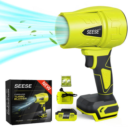 Cordless Turbo Jet Blower, Handheld Leaf & Car Dryer Fan