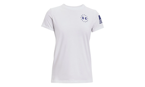 Freedom Banner T-Shirt WMNS "White / Royal Blue" 1352160 101