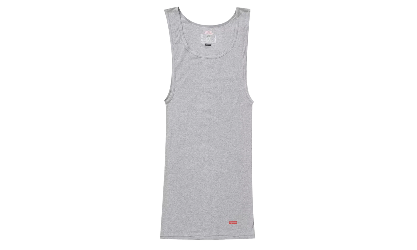 Hanes Tagless Tank Tops (3 Pack) "Heather Grey" SU26905