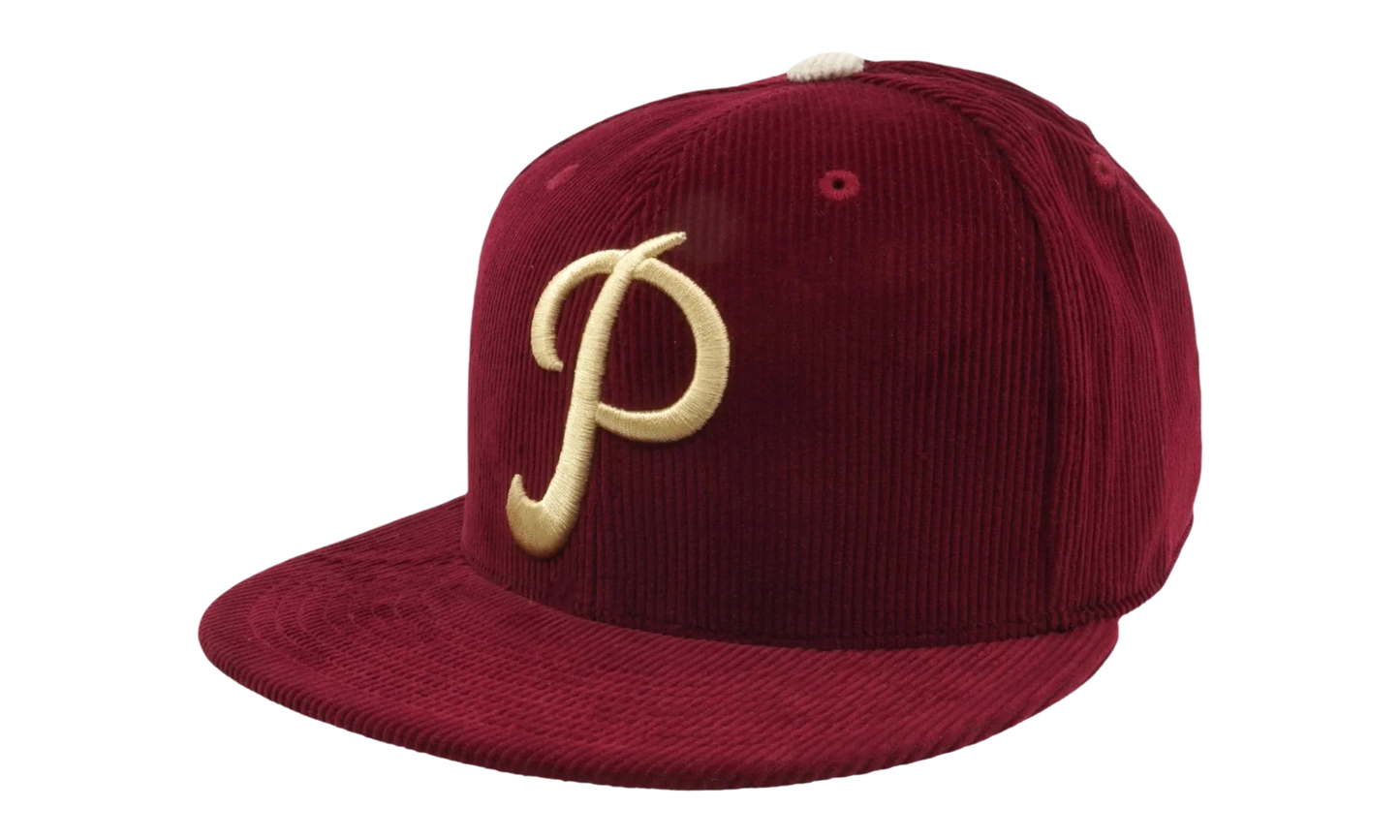 MLB Team Cord Fitted Phillies 1950 Cap "Cardinal" 6HSF1838 PPH50PPPCARD
